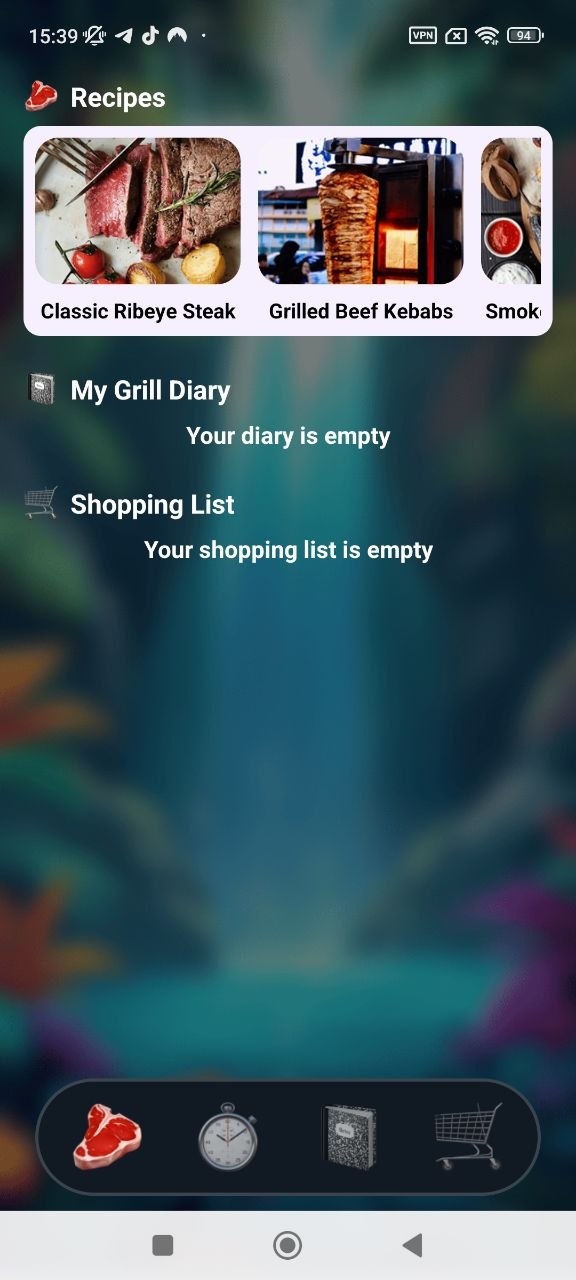 AMZN Grilled Spot welcome screen